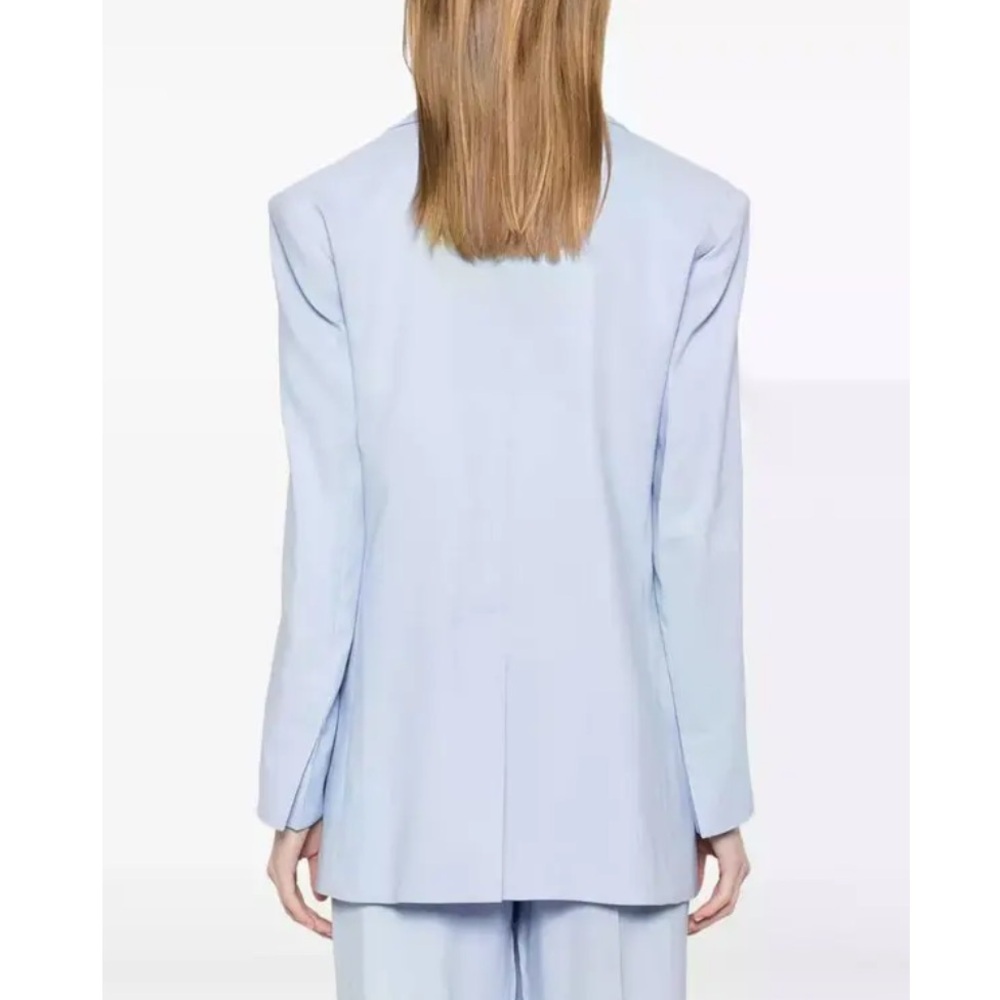 NWT MARELLA  Manisa Double-Breasted Blazer Light Blue - Picture 5 of 17